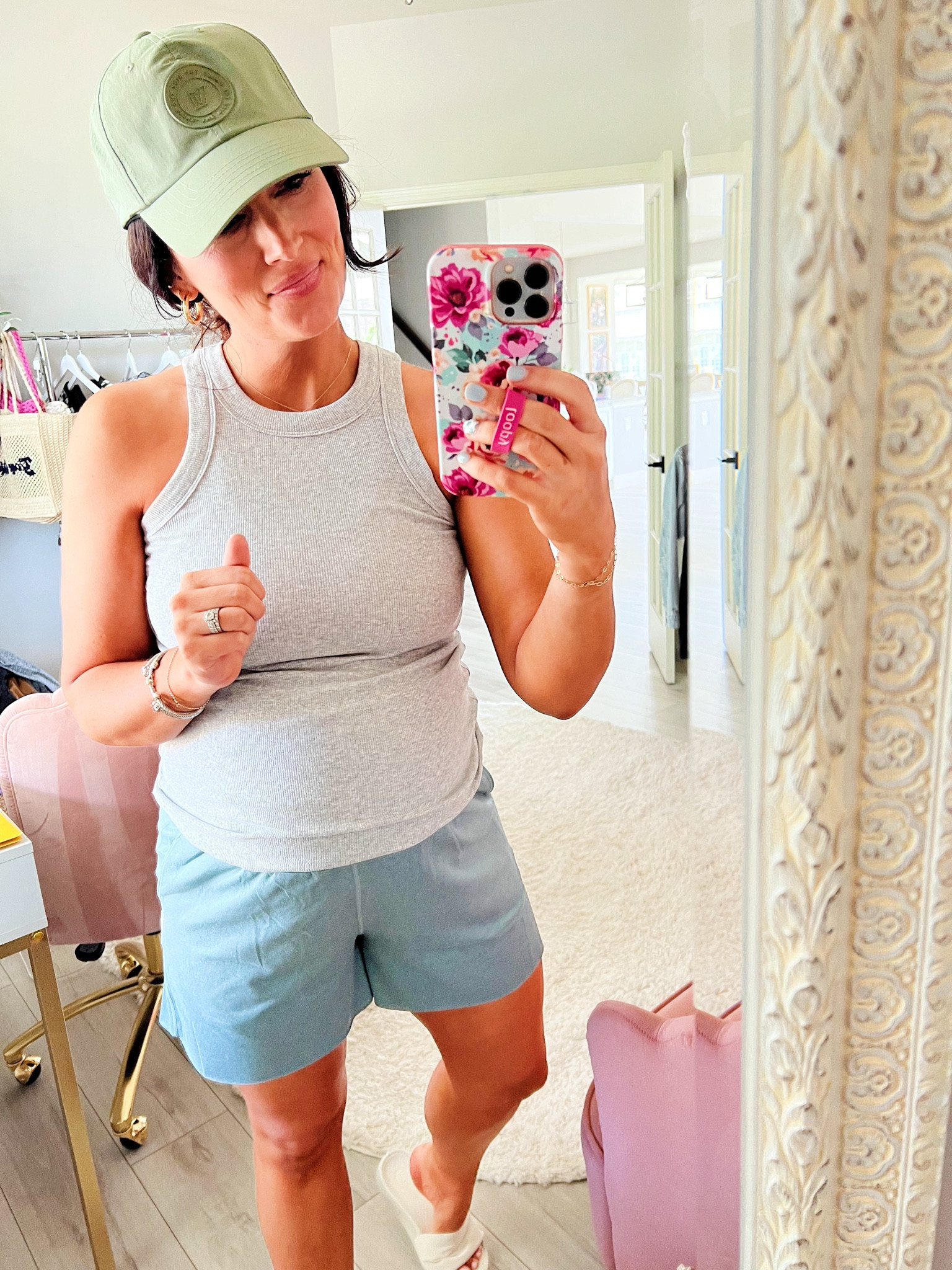 • medium tank 
• medium shorts but more true to size 

#LTKbump #LTKunder50 #LTKfit