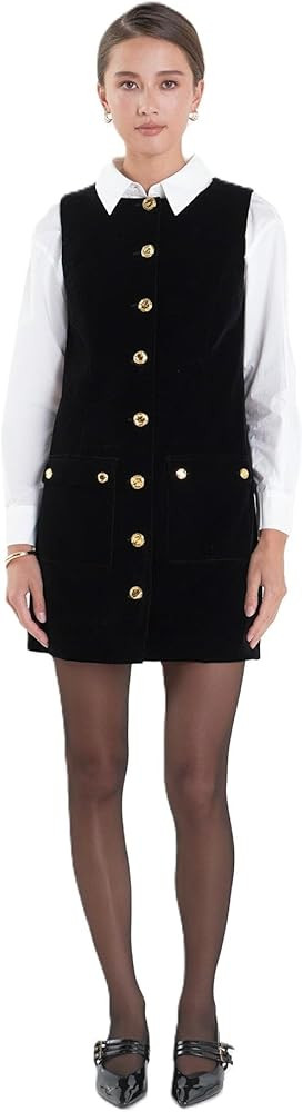 English Factory Women's Velvet Mini Dress | Amazon (US)