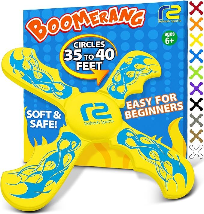 Kids Beach Toys & Beach Games - Ultimate Beach Boomerangs for Beaches - Fun Easter Basket Stuffer... | Amazon (US)