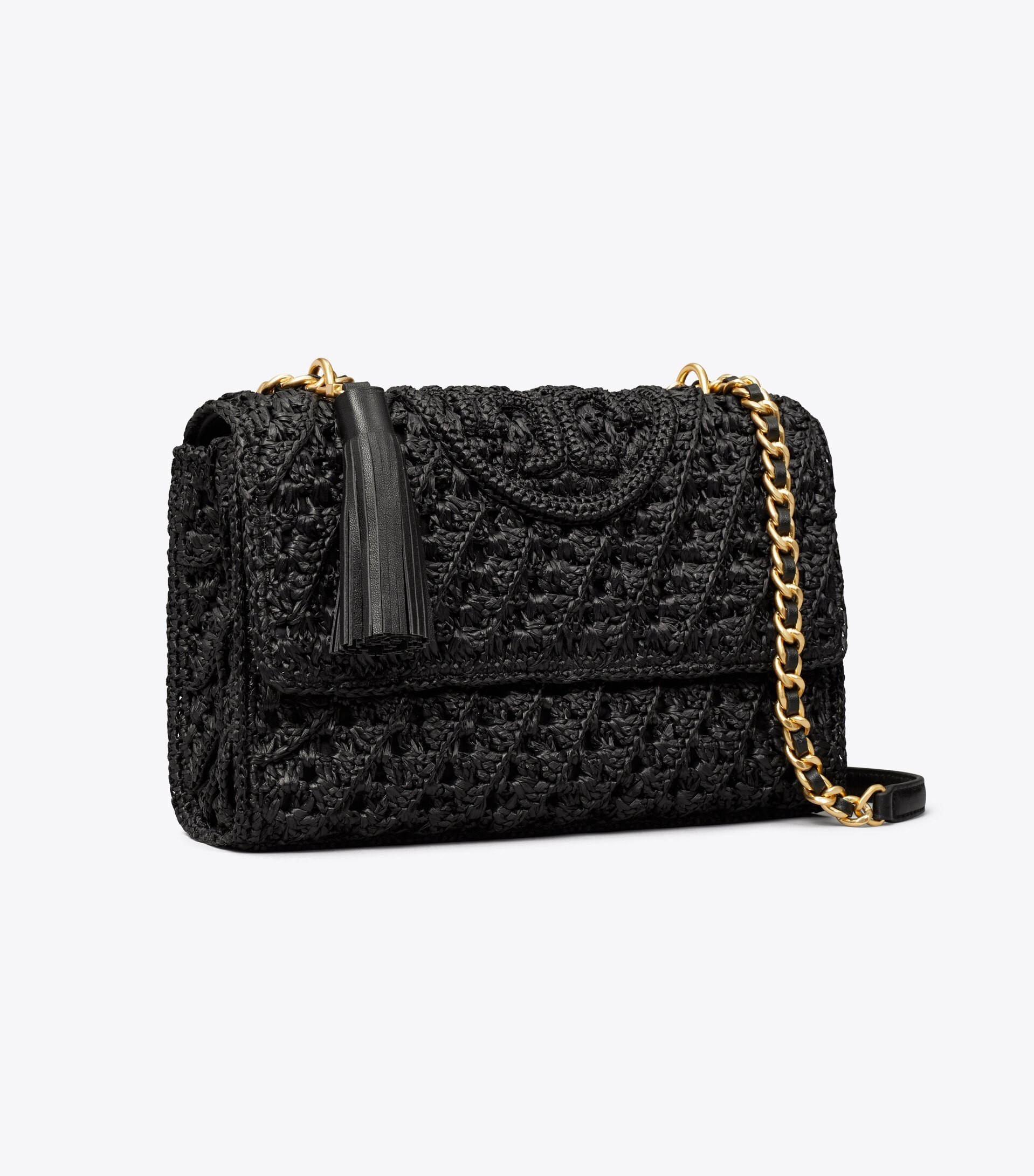 Fleming Raffia Convertible Shoulder Bag | Tory Burch (US)