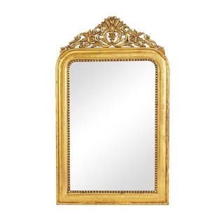 13 In. x 60 In. Gold Mango Wood French Country Wall Mirror | The Home Depot