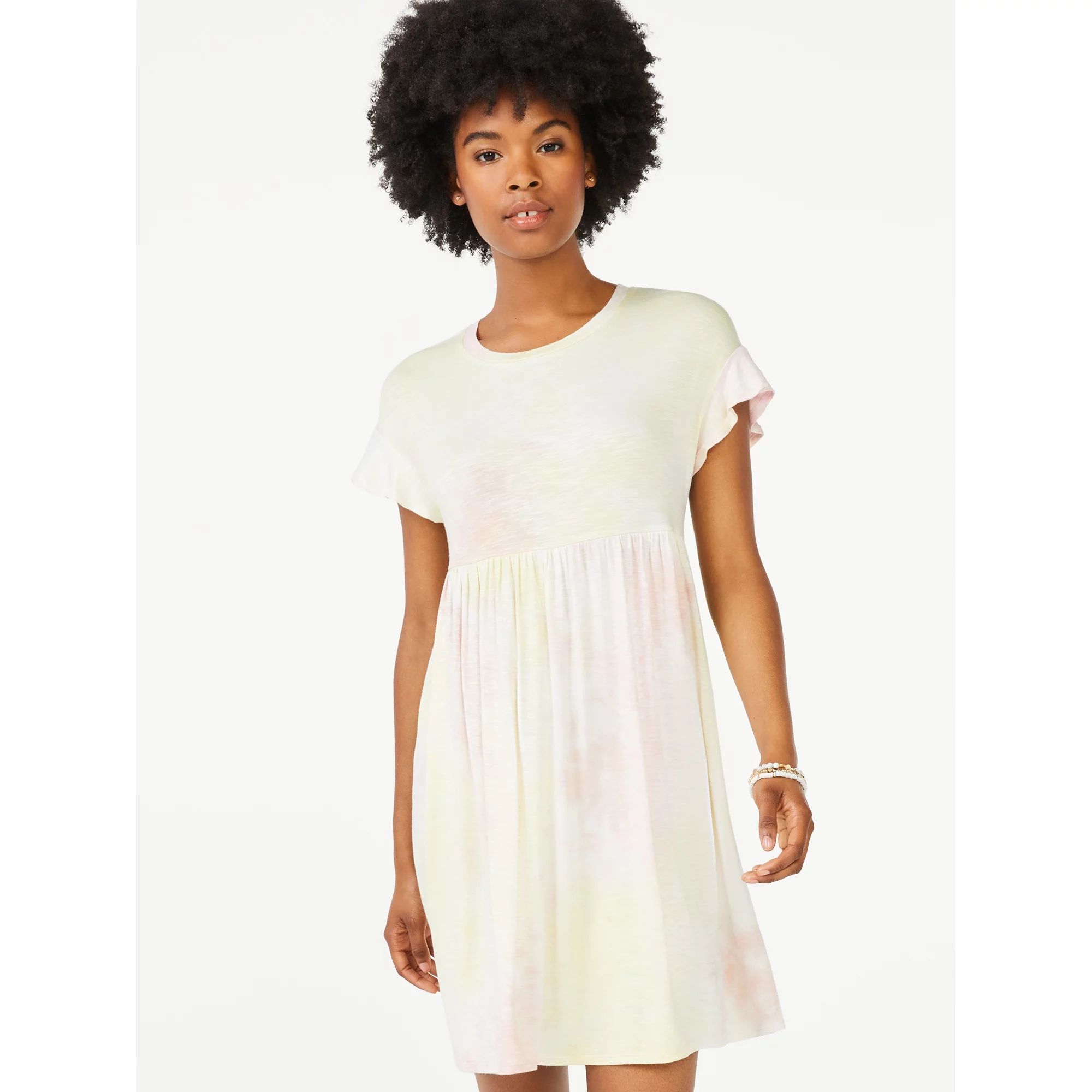 Scoop - Scoop Women's Flutter Sleeve Dress - Walmart.com | Walmart (US)