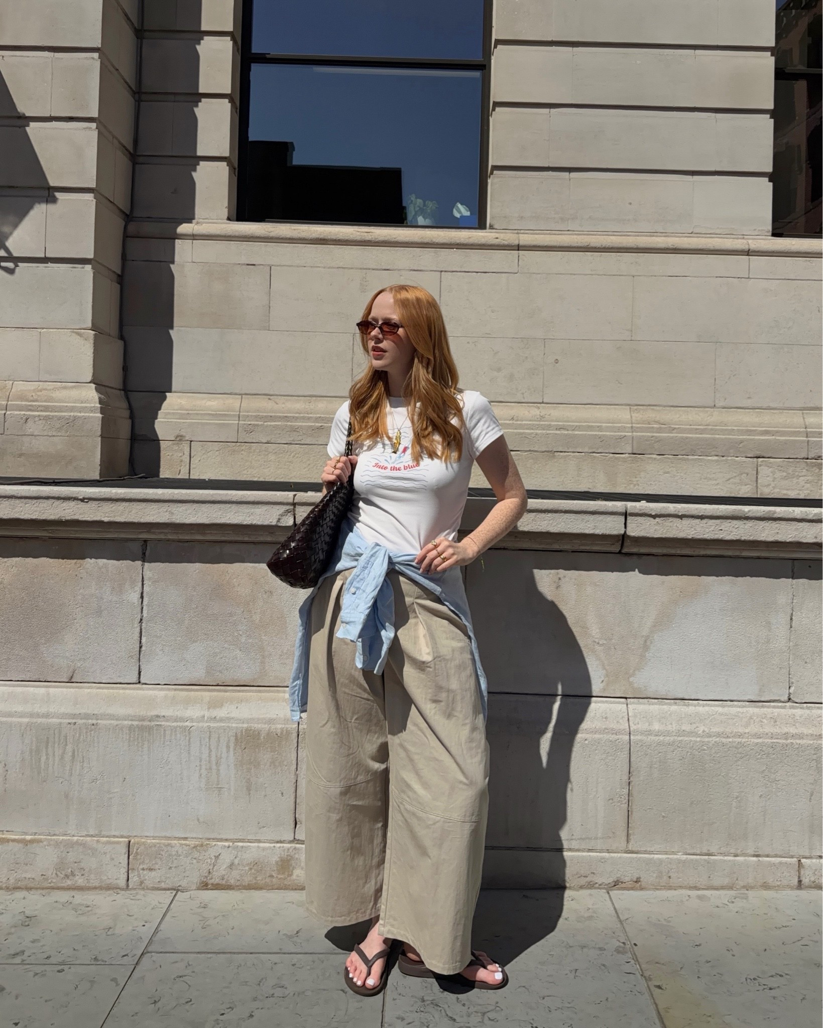 Baby Tee, Graphic Tee, Barrel Leg Trouser, Beige Trousers, Flip Flops, Archies

#LTKsummer #LTKeurope