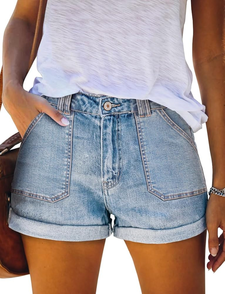 SANMM Jean Shorts Womens Summer Stretchy Denim Casual Hot Short Jorts 2026 | Amazon (US)