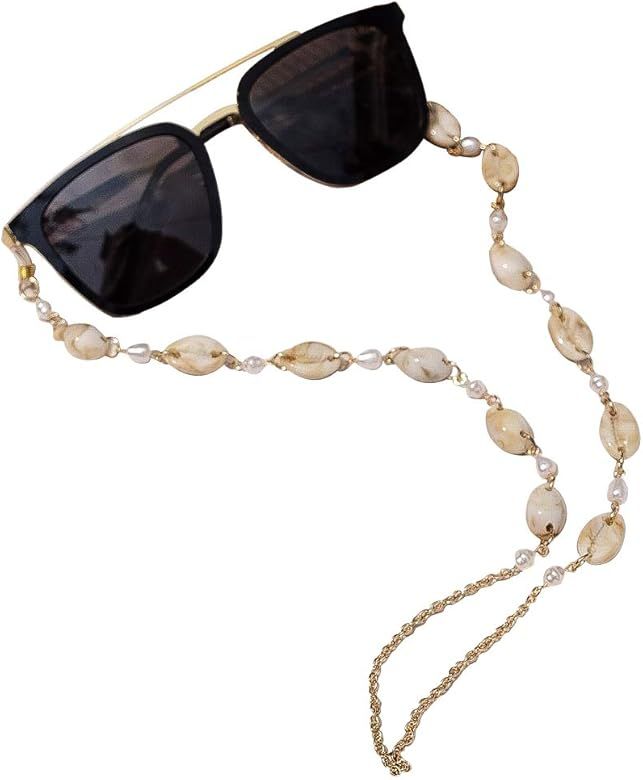 Eyeglasses Chains Eyewear Strap Sunglasses Holder Reading Glasses Retainer Lanyard Cowrie Shell C... | Amazon (US)