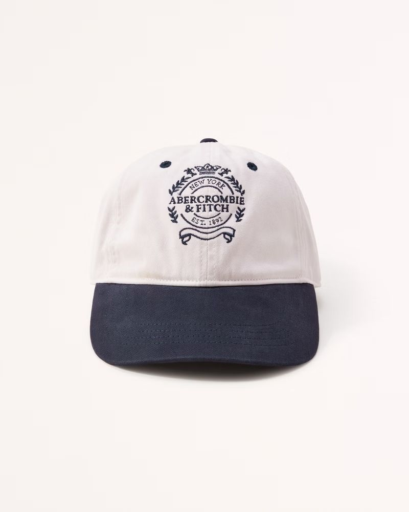 Crest Logo Baseball Hat | Abercrombie & Fitch (US)