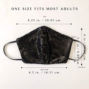 LOOK GOOD DO GOOD Black Sequin Mask - Adult | Ripley Rader