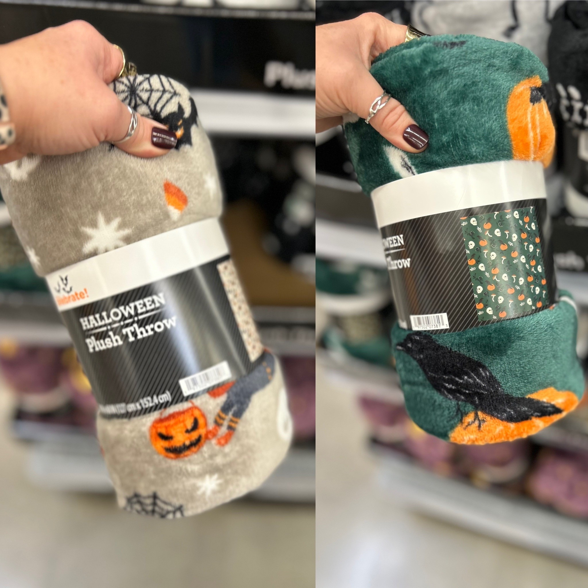 $5.97 Halloween plush throw blankets are BACK @walmart! Several patterns to choose from! #walmarthome 

#LTKHome #LTKFindsUnder50 #LTKSeasonal