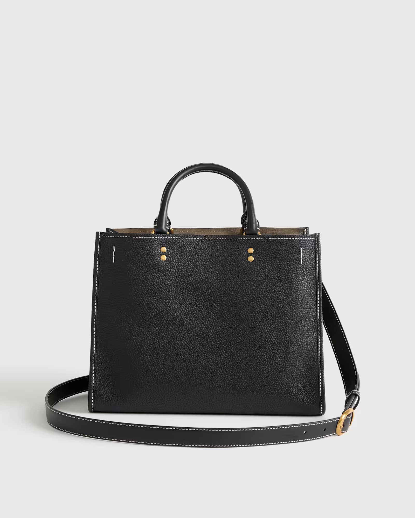 Italian Leather Medium Convertible Satchel | Quince