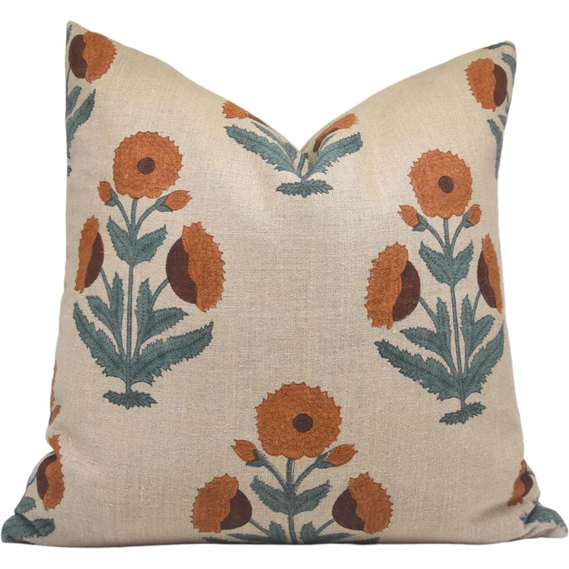Linen Square Indoor/Outdoor Pillow Cover | Wayfair North America