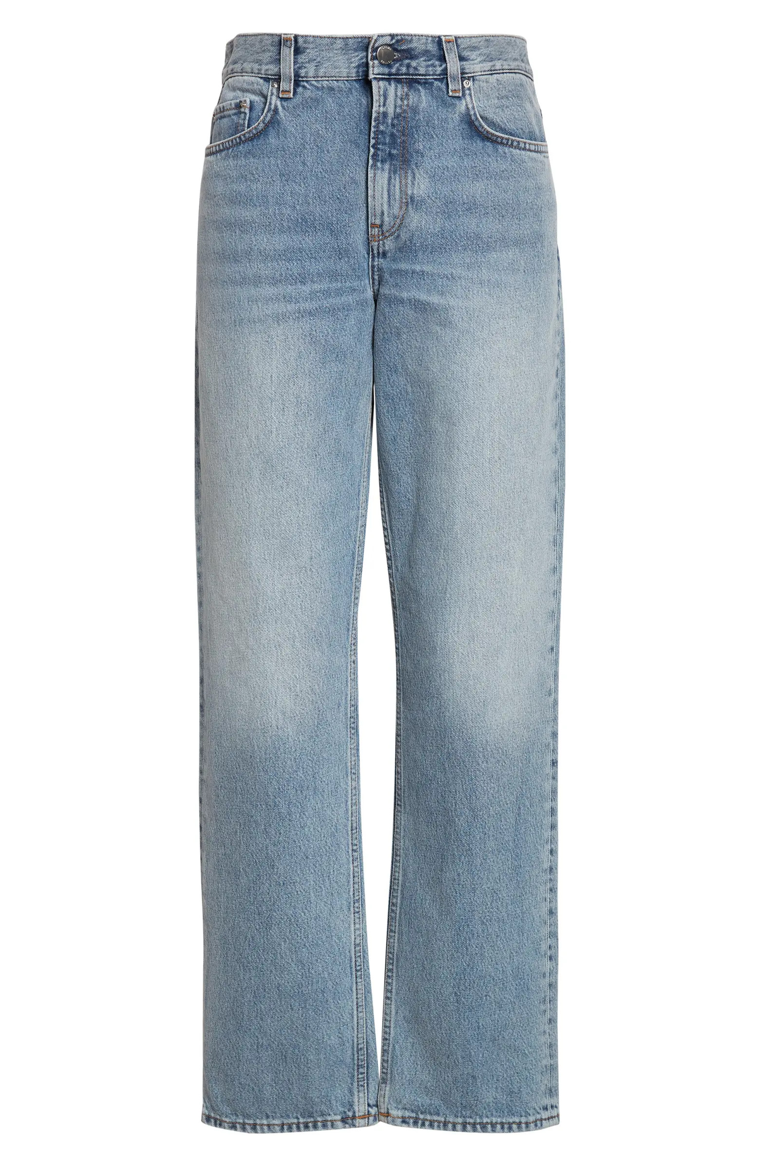 Low Rise Organic Cotton Straight Leg Jeans | Nordstrom
