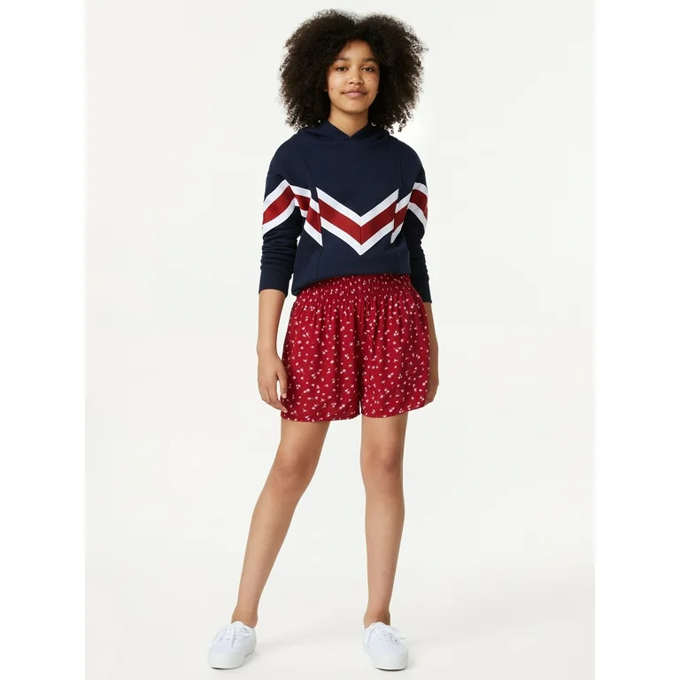 Free Assembly Girls Smocked Waist Skort, Sizes 4-18 | Walmart (US)