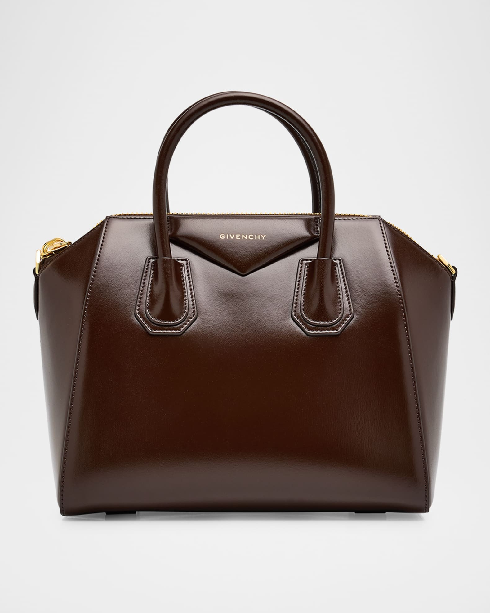 Givenchy Antigona Small Top Handle Bag in Box Leather | Neiman Marcus