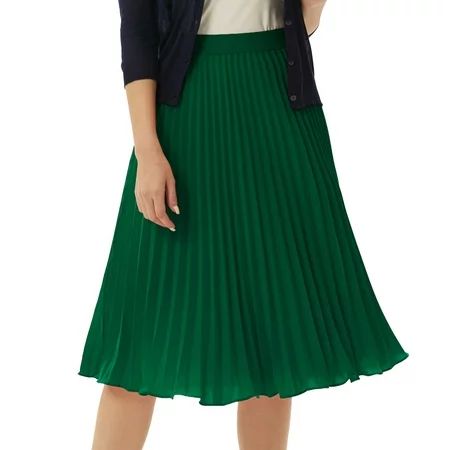 Grace Karin Women s High Waist Pleated Chiffon Skirt Simple Comfy Basic Midi Swing A-line Skirts（S-2 | Walmart (US)