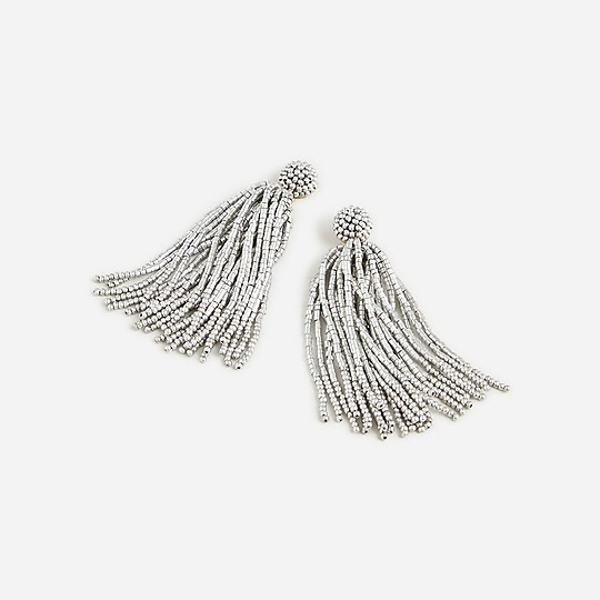 Beaded tassel earrings | J. Crew US