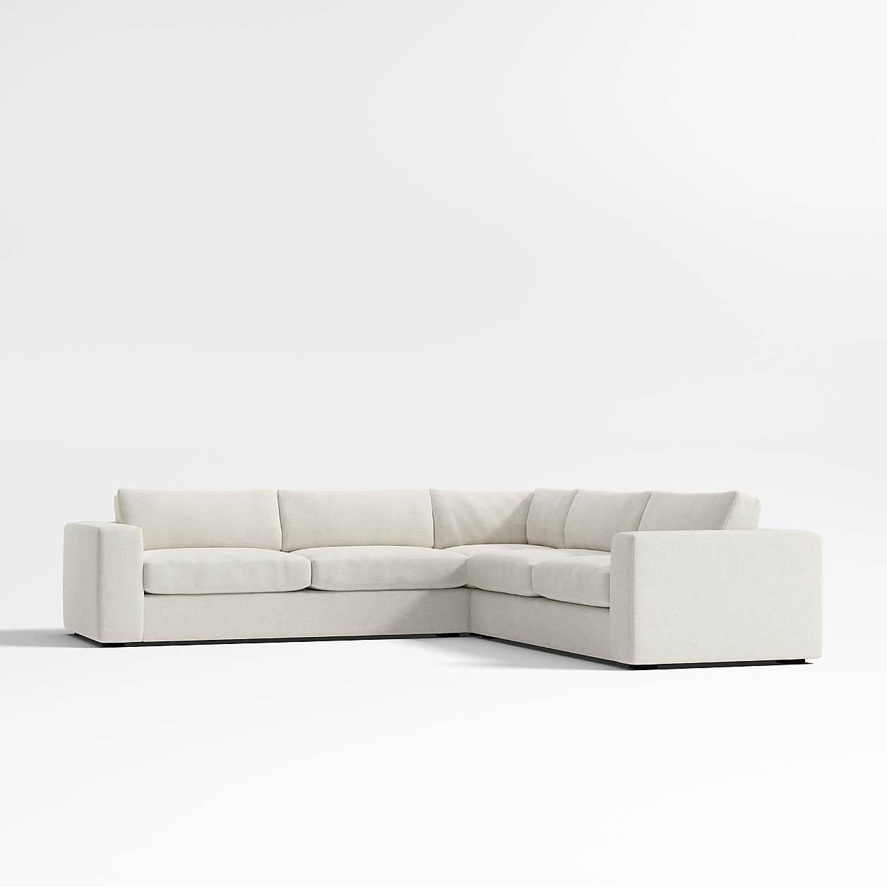 Oceanside 3-Piece L-Shaped Sectional Sofa + Reviews | Crate & Barrel | Crate & Barrel