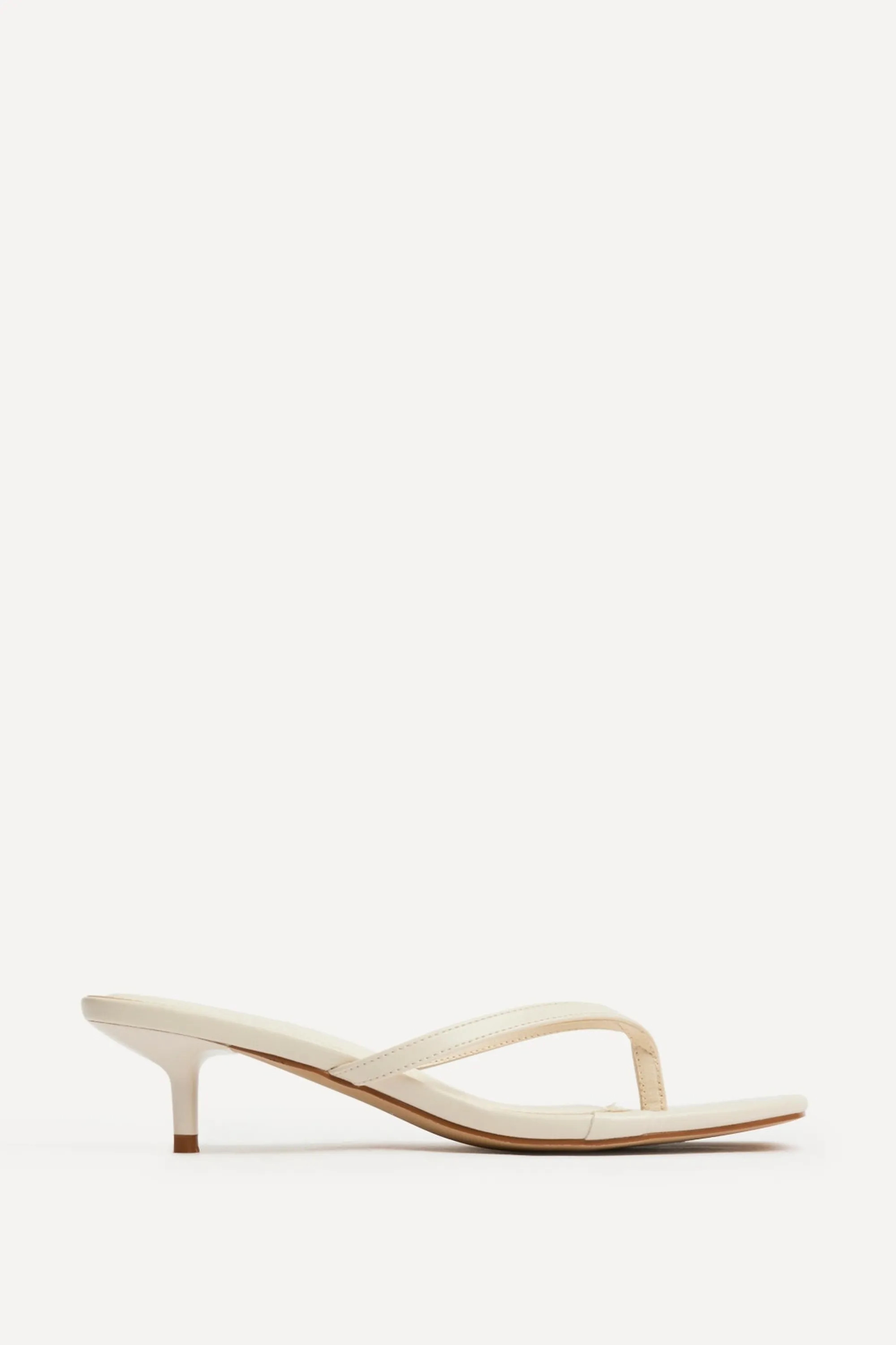 Ivory Linzi Mule Heels | PrettyLittleThing | PrettyLittleThing UK