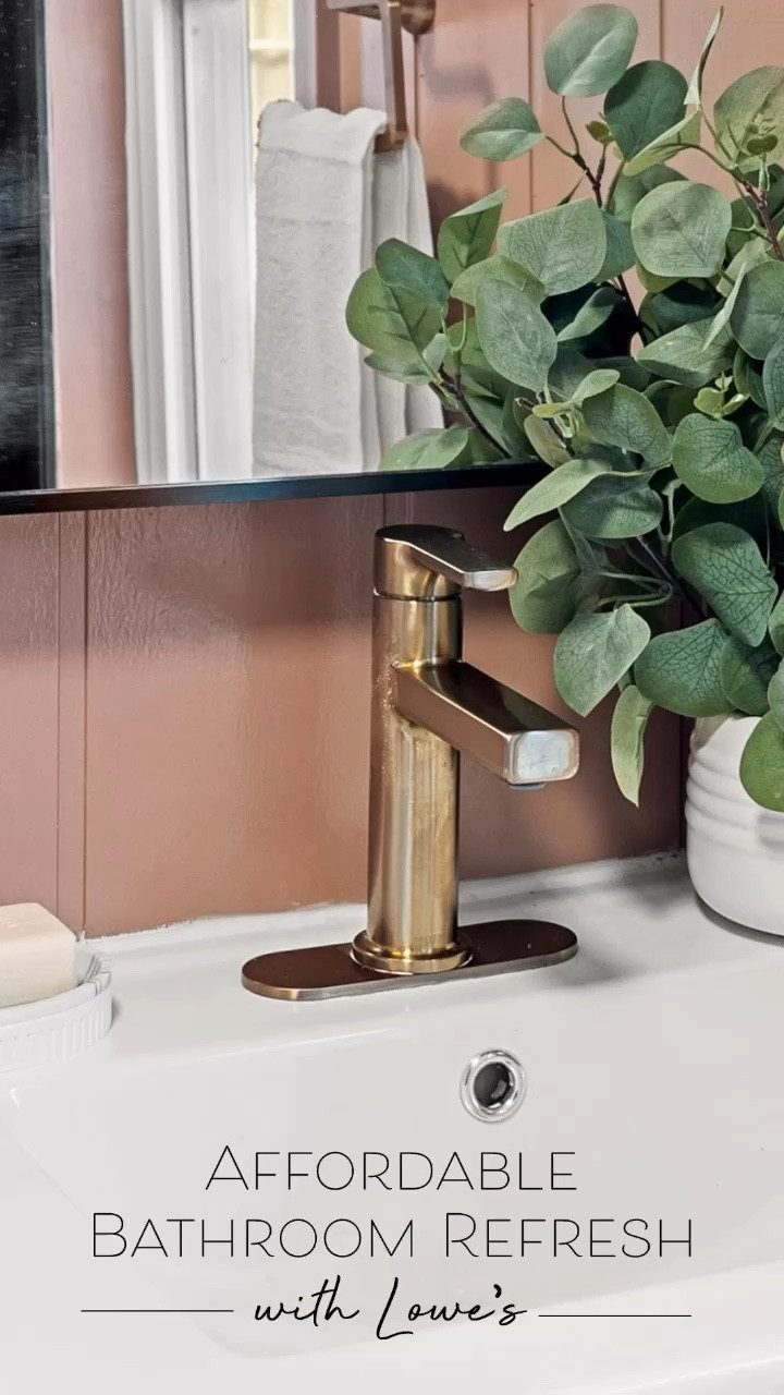 #AD check out this affordable bathroom refresh #dwelloctoberstudio recently completed for a local apartment owner! for this project, we teamed up with @loweshomeimprovement, exclusively using @loweshomeimprovement products to transform a bathroom, all on a budget. we love the warm, welcoming feel that we were able to create and the character that we were able to add to this space. #LowesPartner #dwelloctober

#LTKHome #LTKFindsUnder100 #LTKFindsUnder50