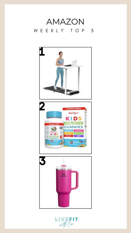 Amazon Weekly Top 3 🌟

1️⃣ Walking Pad Treadmill: Walk & work simultaneously with this compact treadmill, perfect for your home office setup. 🏃‍♀️
2️⃣ Mary Ruth's Kids Multivitamin Gummies: Keep your little ones healthy with these tasty, sugar-free gummies packed with essential vitamins. 🍓
3️⃣ Stanley Cup: Stay hydrated with this vibrant Stanley Cup, perfect for your gym sessions or daily commutes. 🥤

#AmazonFinds #WeeklyTop3 #LiveFitWithEm



#LTKHome #LTKFindsUnder50 #LTKFitness