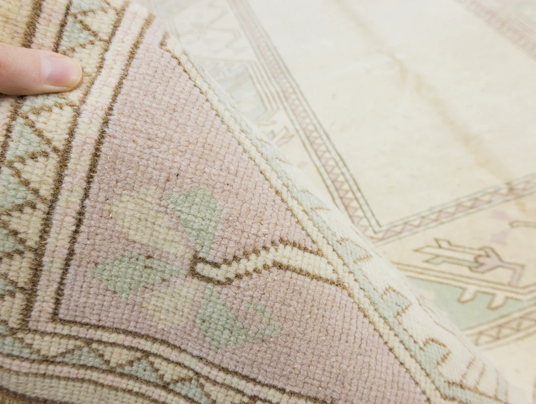 Turkish Oushak Area Rug 5.3x7.10 ft – Soft Pastel Wool – Scandinavian Modern Minimal Decor | Etsy (US)