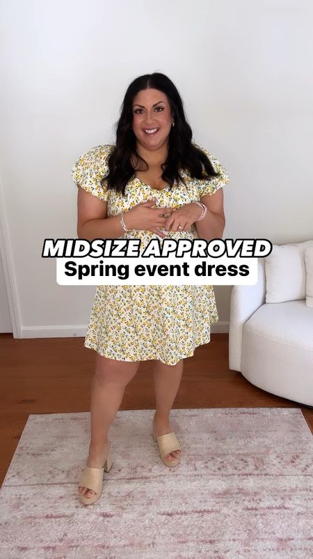 Absolutely in LOVEEE with this spring event dress from Old Navy! I’m wearing an XL and although there’s no stretch in the dress, it fits my 38DD chest great because of the stretchy smocking across the back. I’m 5’6 and I love the length, it comes right to my knee. If you’re taller than me and want a little extra length you could order a tall size - one of my favorite things about Old Navy is that they offer tall sizes!! 

#LTKmidsize #LTKfindsunder50 #LTKSeasonal