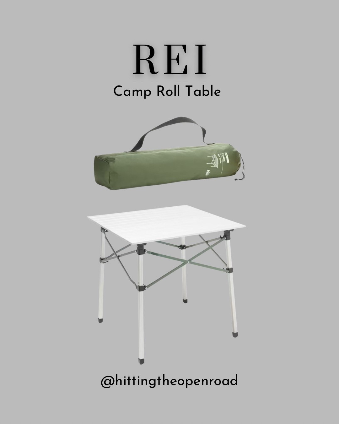 We love this table for camping, but it would be great for tailgating, sporting events, or even in your backyard. The table rolls up, making it perfect for travel. 
#camping #outdoorsy

#LTKActive #LTKfamily #LTKtravel