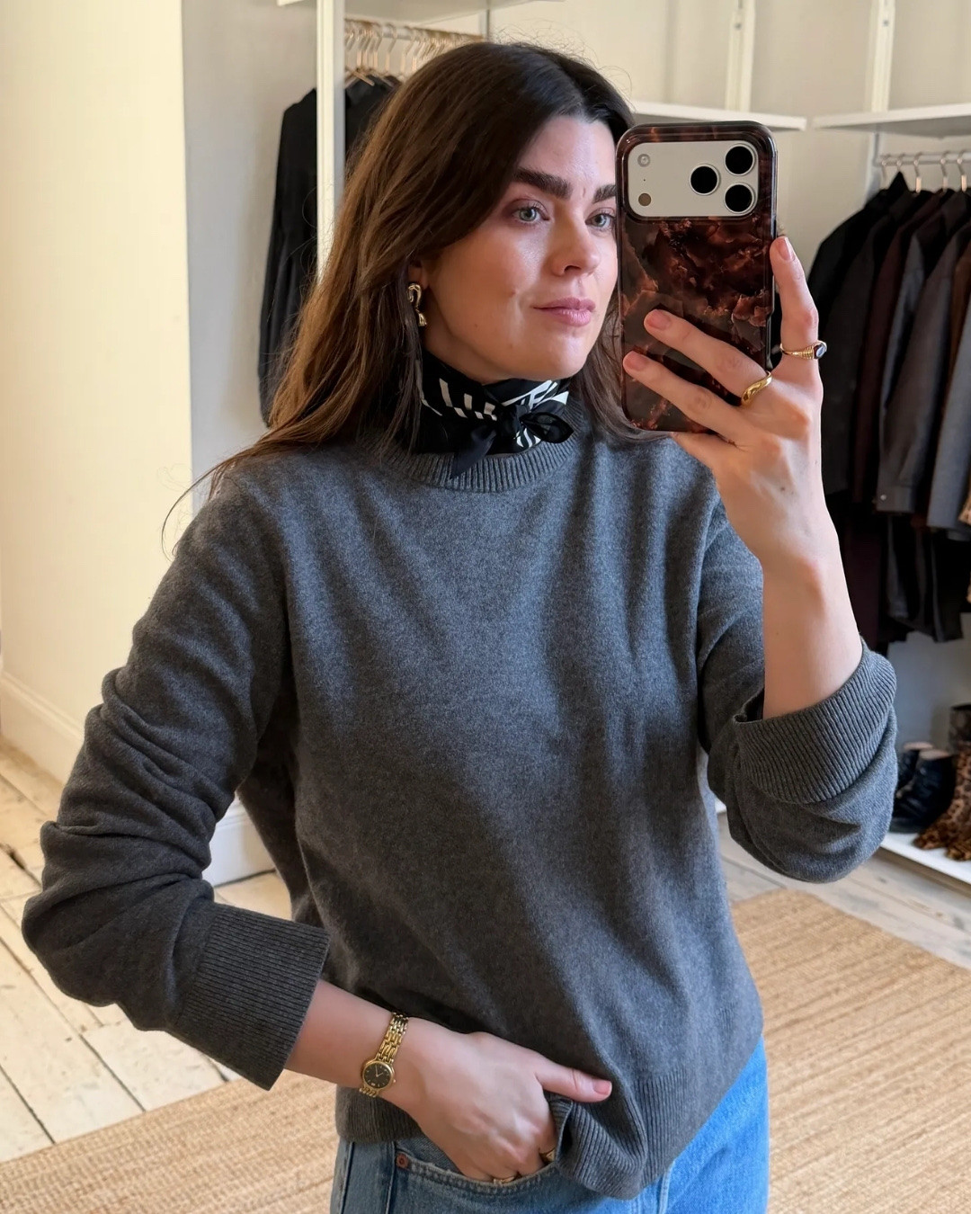 How to layer this winter but make it chic. Silk scarf from Victoria Beckham

#LTKstyletip #LTKwinter