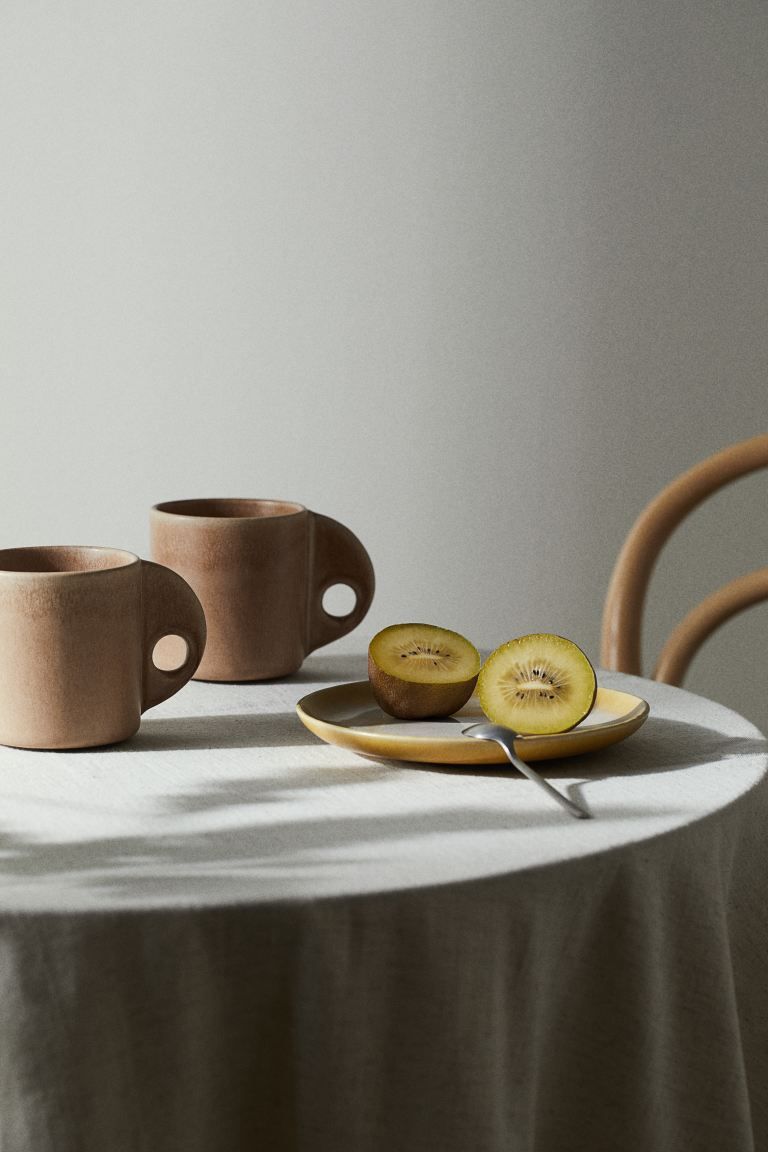 Stoneware Mug - Beige - Home All | H&M US | H&M (US + CA)