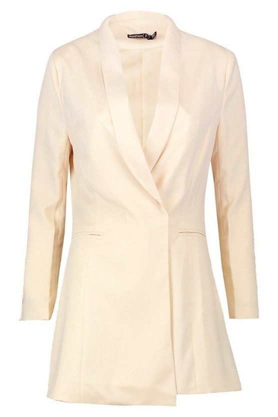 Petite Asymmetric Blazer Dress | Boohoo.com (US & CA)