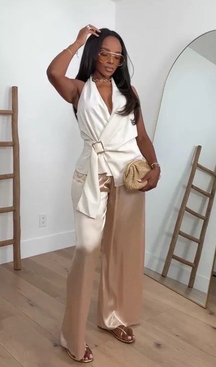 Scroll to shop this effortless summer set 🤍

Lightweight, flattering, and perfect for warm days—this look is giving chic brunch, vacation vibes, and easy everyday style.

📏 Measurements: 5’4”, 140 lbs, 34D bust, 27” waist, 40” hips

Follow me on Instagram and YouTube @kirasfashionfinds

