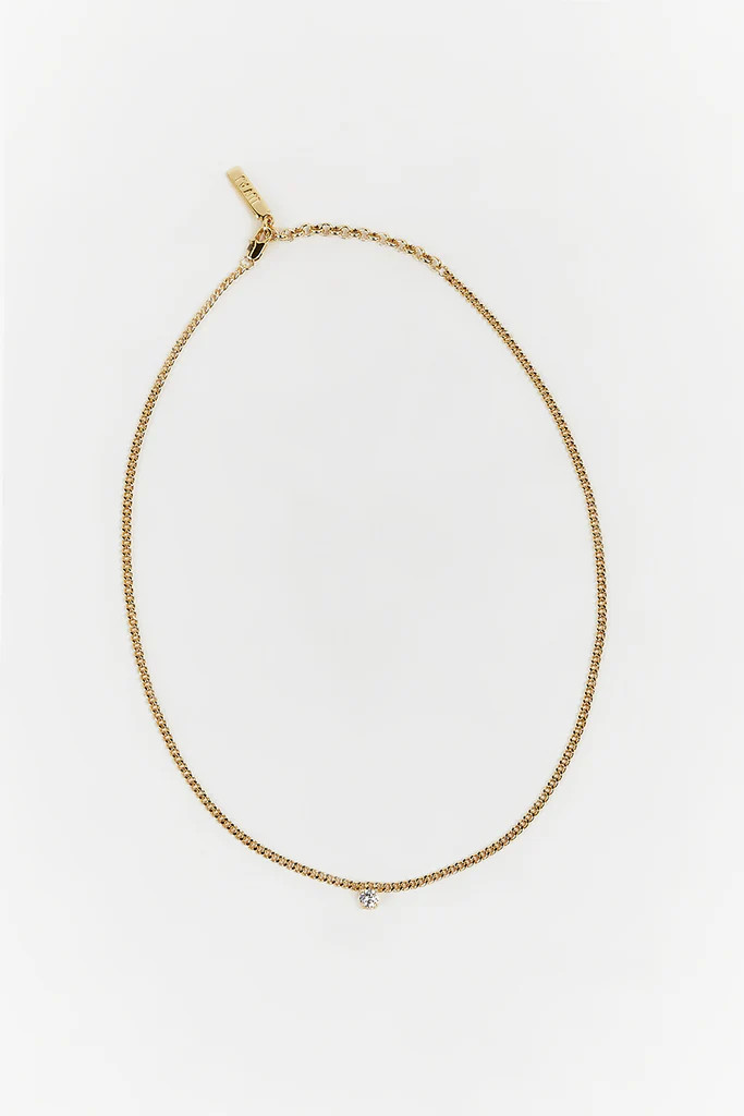LUV AJ BARDOT STUD GOLD NECKLACE | DISSH