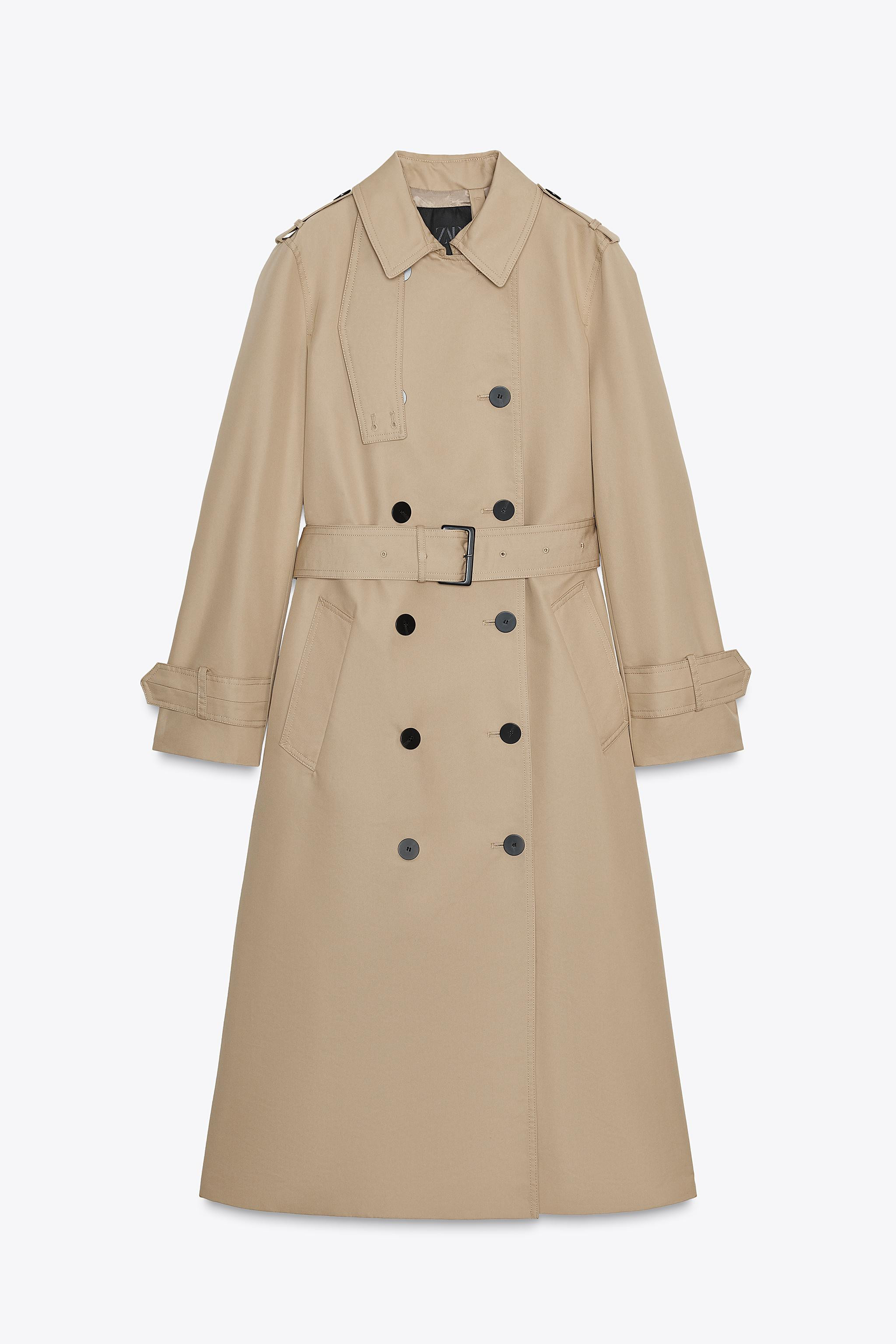 WATER REPELLENT DOUBLE-BREASTED TRENCH COAT ZW COLLECTION | Zara US