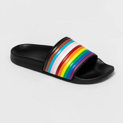 Pride Adult Slide Sandals - Black | Target