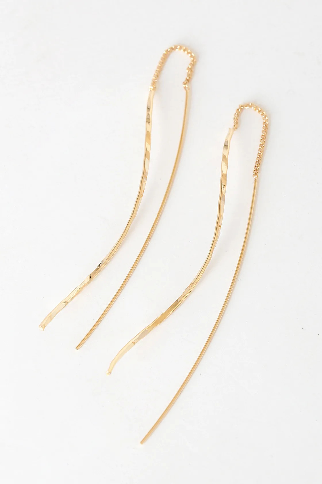 Thread Count Gold Threader Earrings | Lulus (US)