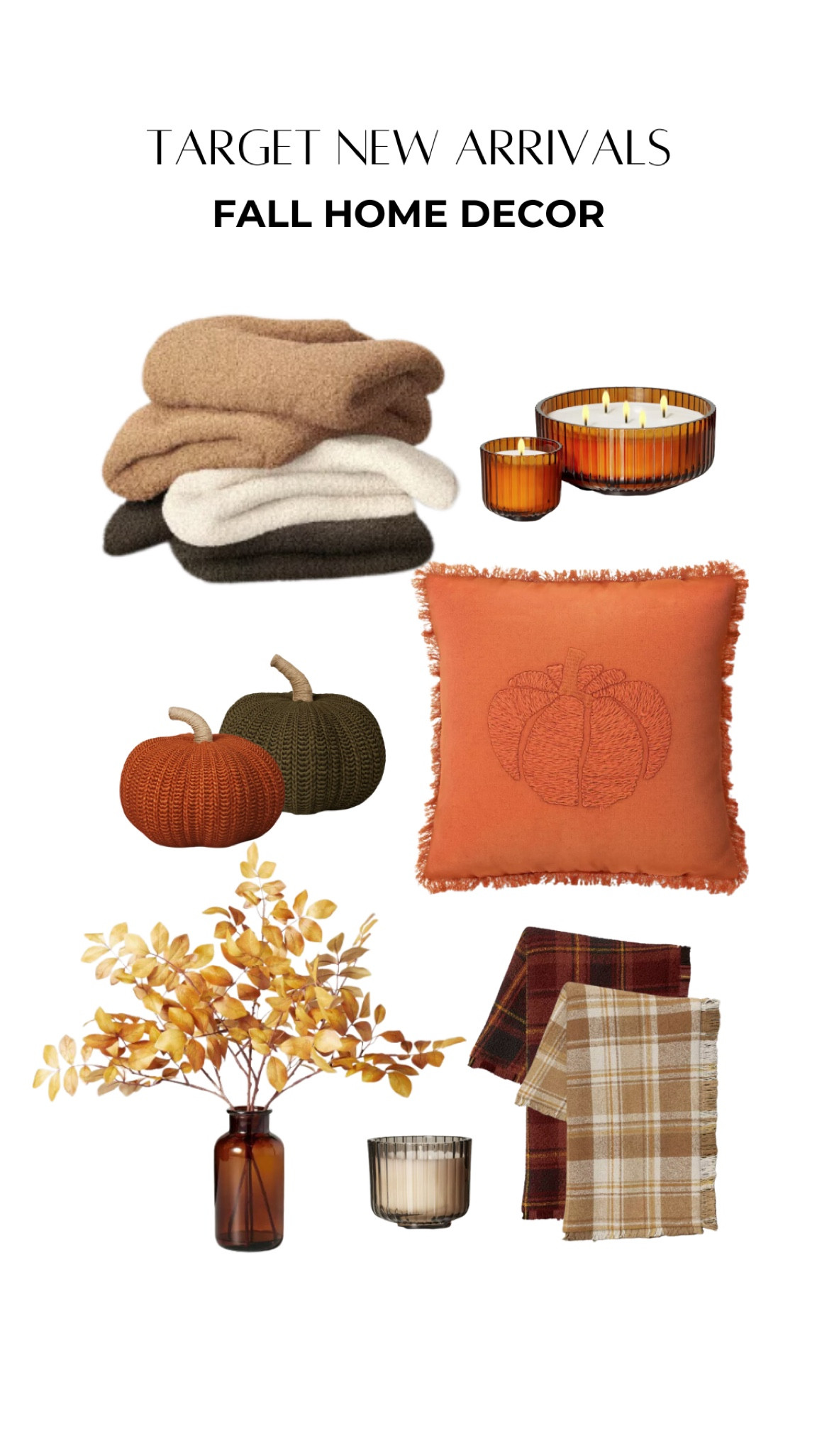 New fall home decor at Target! Lots of cozy throws, knit pumpkins and candles dropping  

#LTKSeasonal #LTKunder50 #LTKhome
