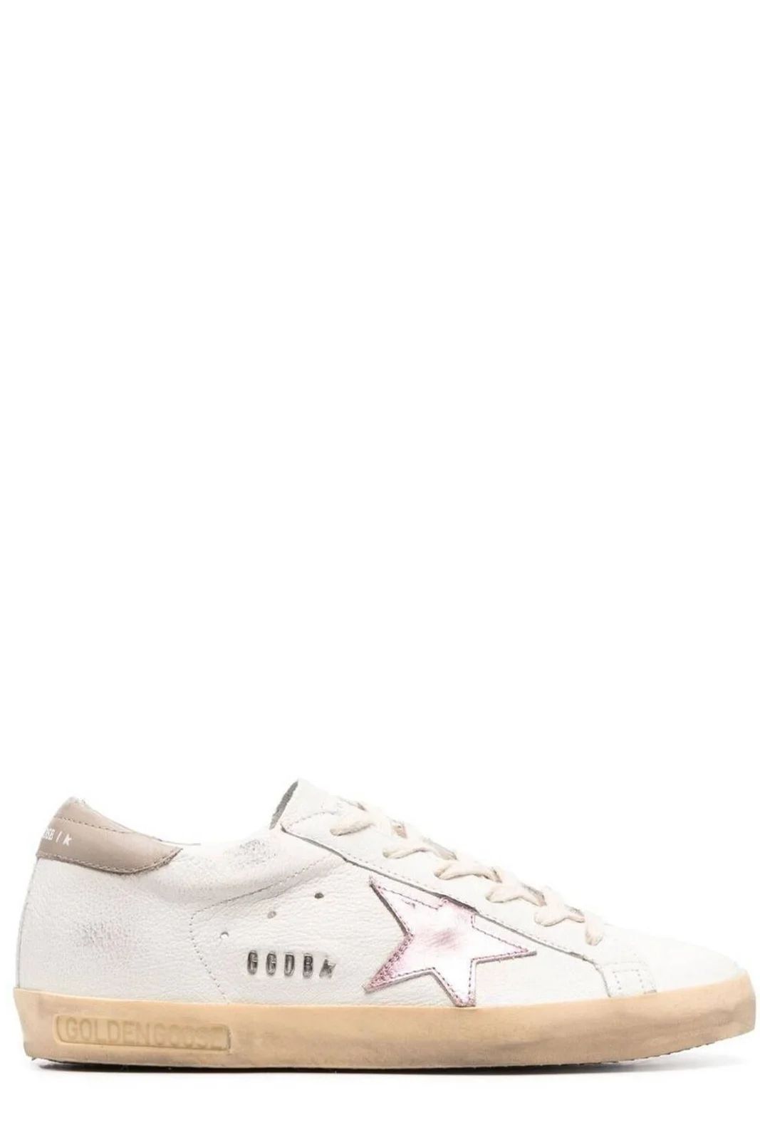 Golden Goose Deluxe Brand Super Star Lace-Up Sneakers | Cettire Global