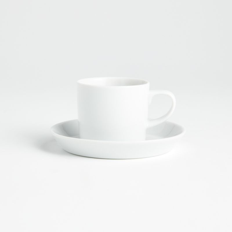 Verge Espresso Cup and Saucer + Reviews | Crate & Barrel | Crate & Barrel