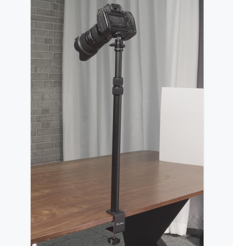 Elgato Master Mount L, Extendable Up to 125 CM/ 49 Inches, Center Ball Head, 1/4" Screw, Padded Desk | Amazon (US)