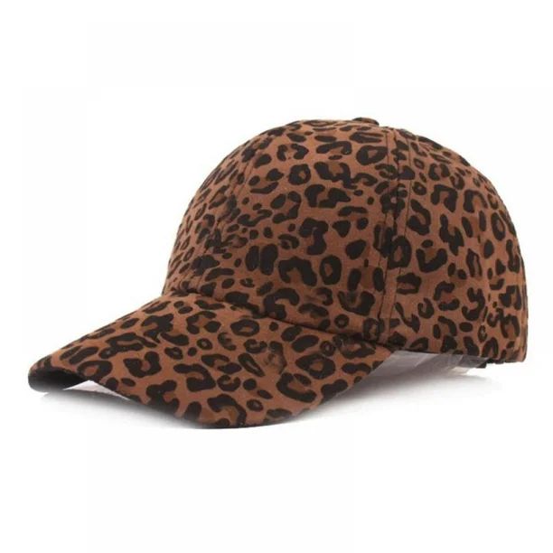 Leopard Baseball Cap For Women Men Sports Hat Cheetah Print PanelStrapback Camp Hat Cap retro ani... | Walmart (US)