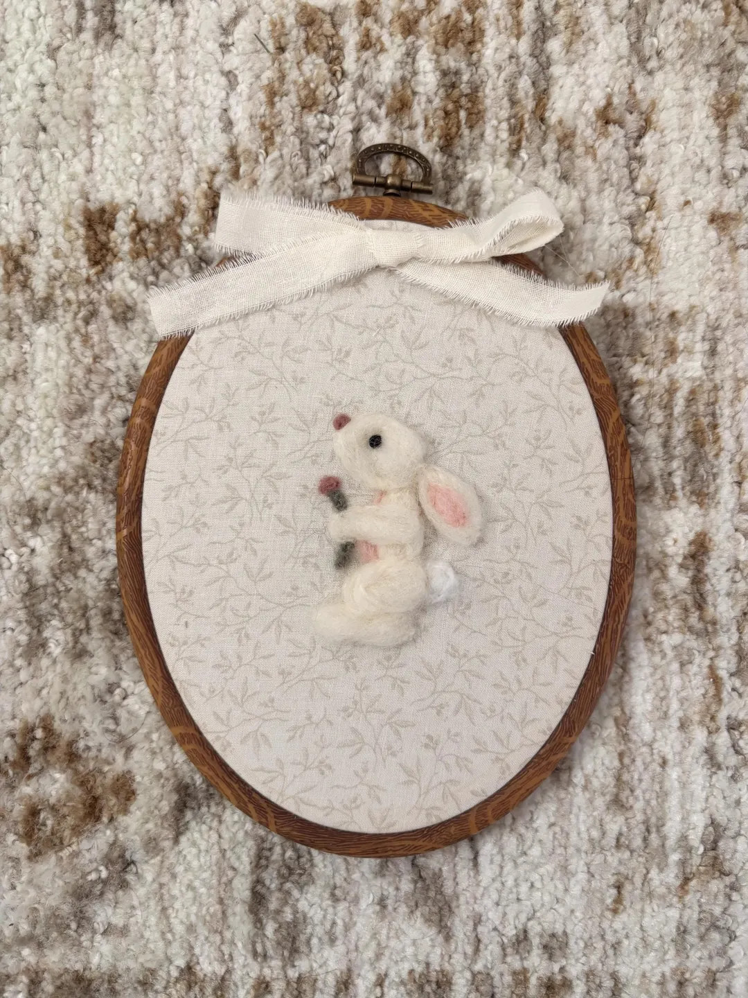 Hand Felted Bunny - Nursery Decor, Baby Room, Toddler Room, Kids Room, Baby Shower Gift, Wall Dec... | Etsy (US)