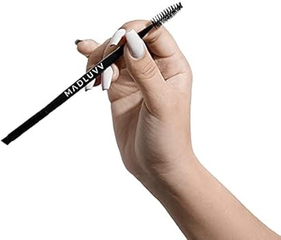Duo Eyebrow Brush by Madluvv - Angled Eye Brow Brush and Spoolie Brush Professional Eye Brow Brushes | Amazon (US)