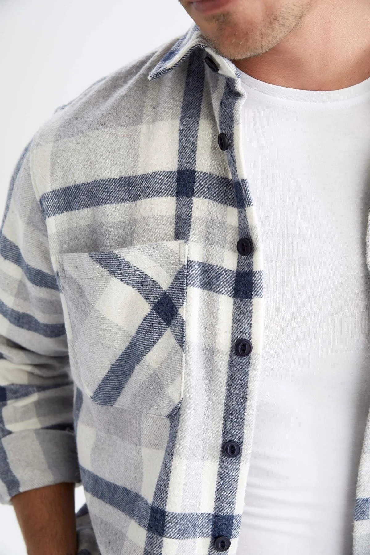 DeFactoHemd - Dunkelblau - Relaxed Fit | Trendyol DE