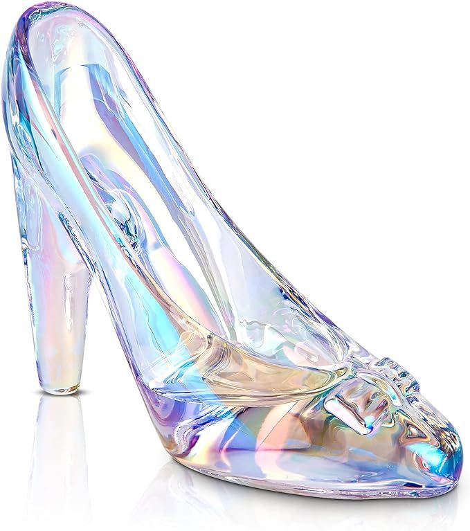 Cinderella Shoe Decor, Crystal High Heels Shoes Ornaments Glass Slipper Decoration Gift for Weddi... | Amazon (US)