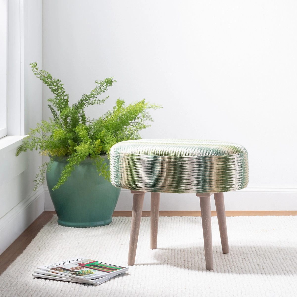 Niels Ivory Handwoven Wool/Viscose Rug | Annie Selke