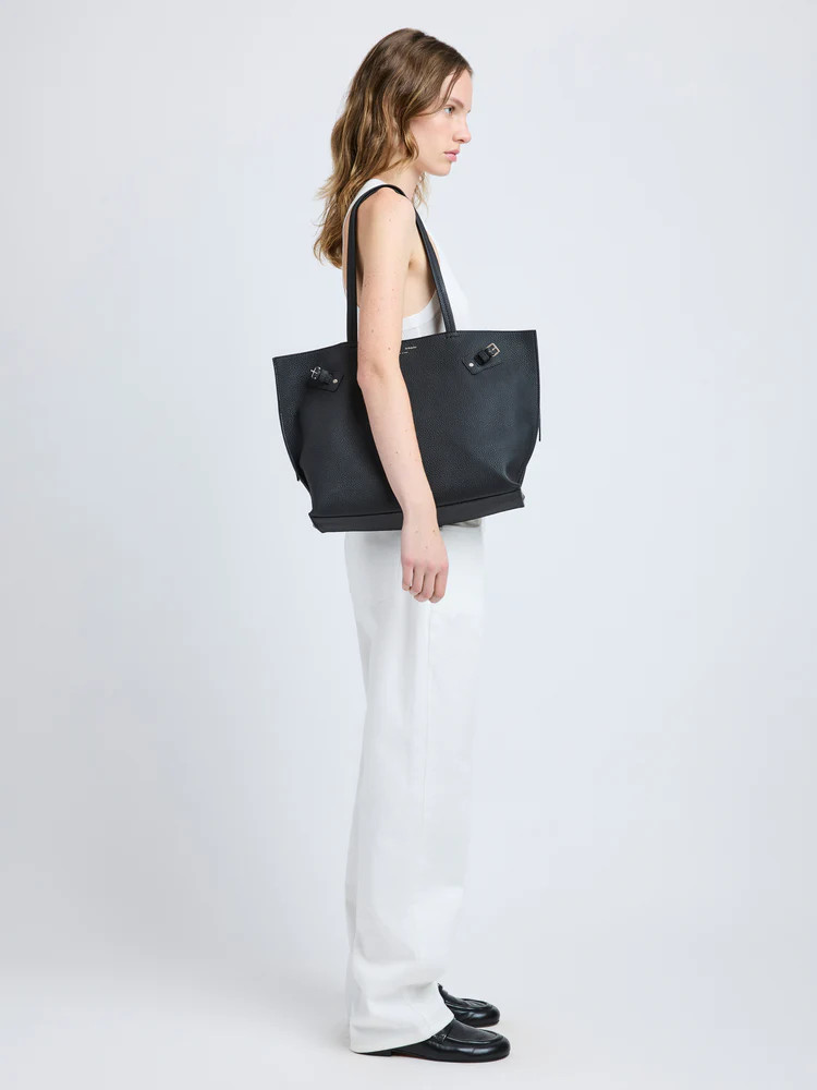 Proenza Schouler Days Tote in Pebbled Calf- Black | Proenza Schouler LLC