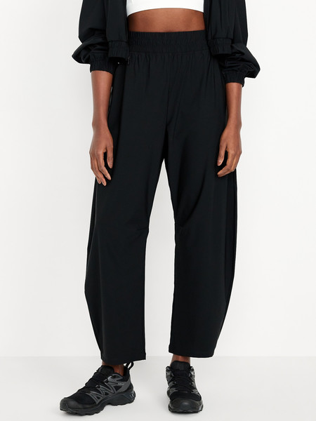 High-Waisted SleekTech Barrel Ankle Pants | Old Navy (US)