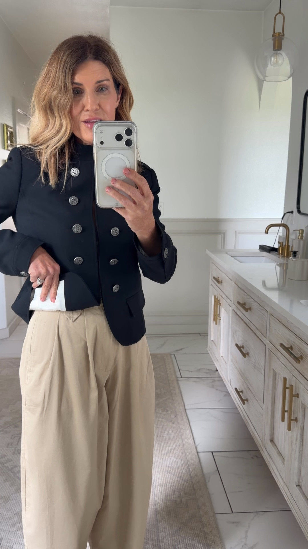 Wearing  a small in pants and a medium jacket

#LTKOver40