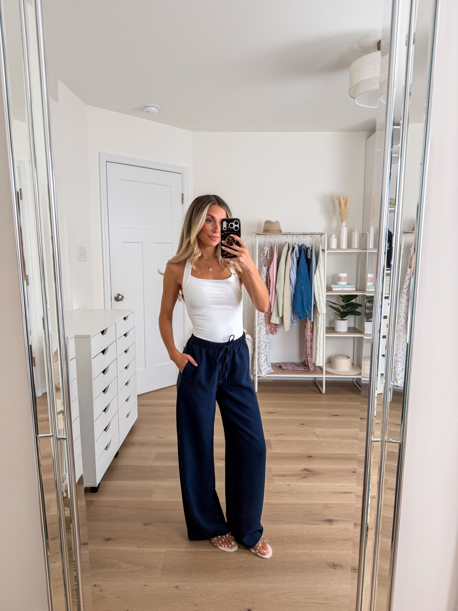 the iconic Aritzia lodge pants! A new fave and staple! Let me know if you want to see these styled a few different ways. I’m 5’2 wearing a xs regular and these don’t wrinkle! 

Aritzia style
Aritzia lodge pants 
Navy pants 
Workwear 
Summer outfit 
Summer style petite outfit 
Petite style

#LTKootd #LTKWorkwear #LTKPetite
