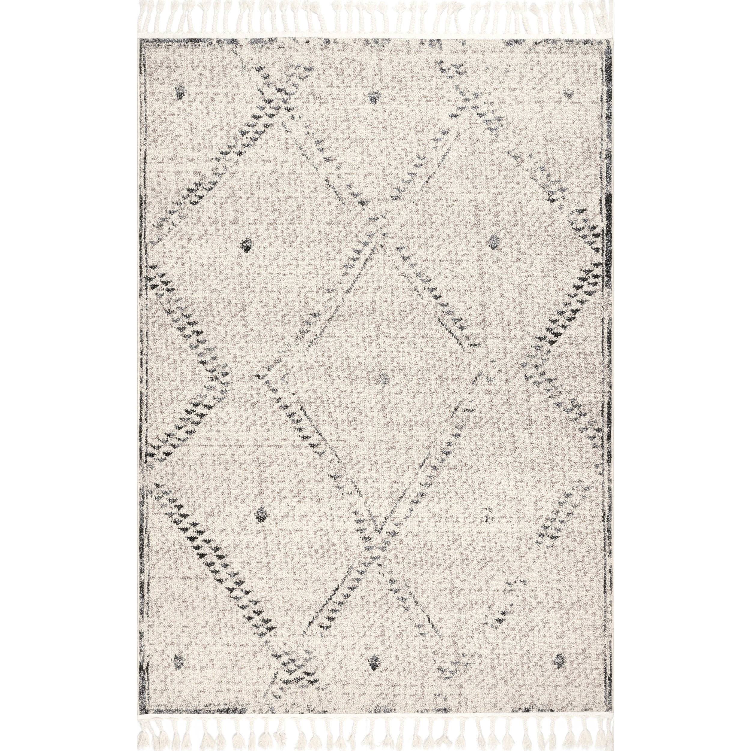 nuLOOM Camilla Moroccan Area Rug, 7' 6" x 9' 6", Ivory | Walmart (US)