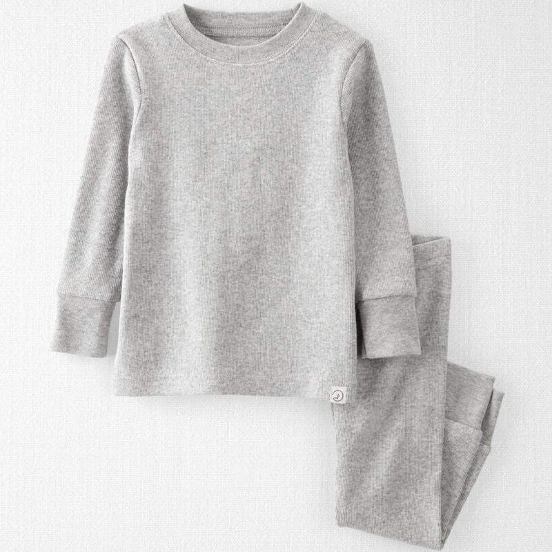 Baby Organic Cotton Ribbed 2-Piece Pajamas Set | Carter's